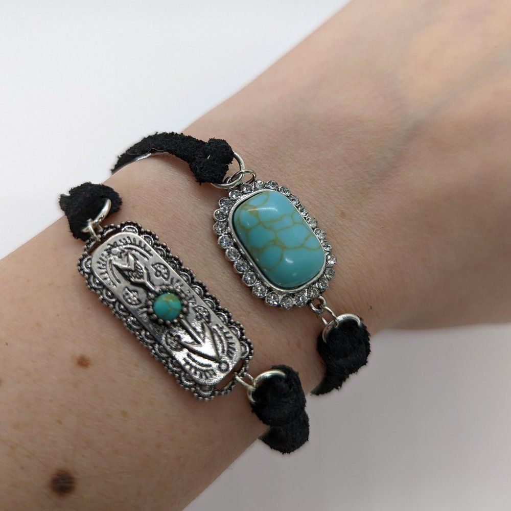 Bracelet Set Silver & Turquoise
